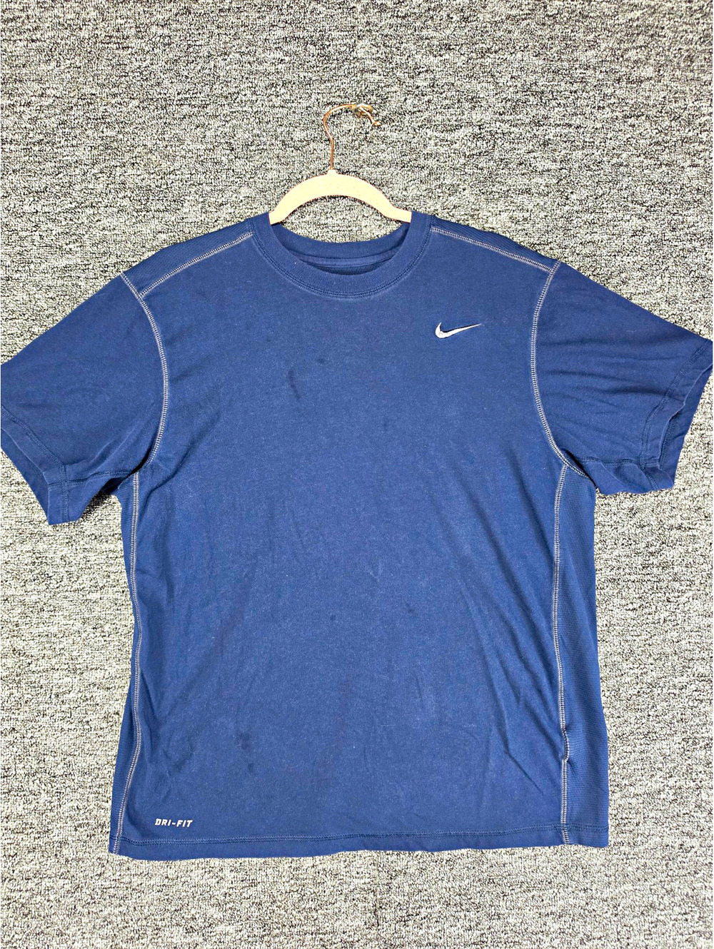 Nike Dri-FIT Crew Neck T-Shirt Men's Blue Short Sleeve Moisture Wicking M